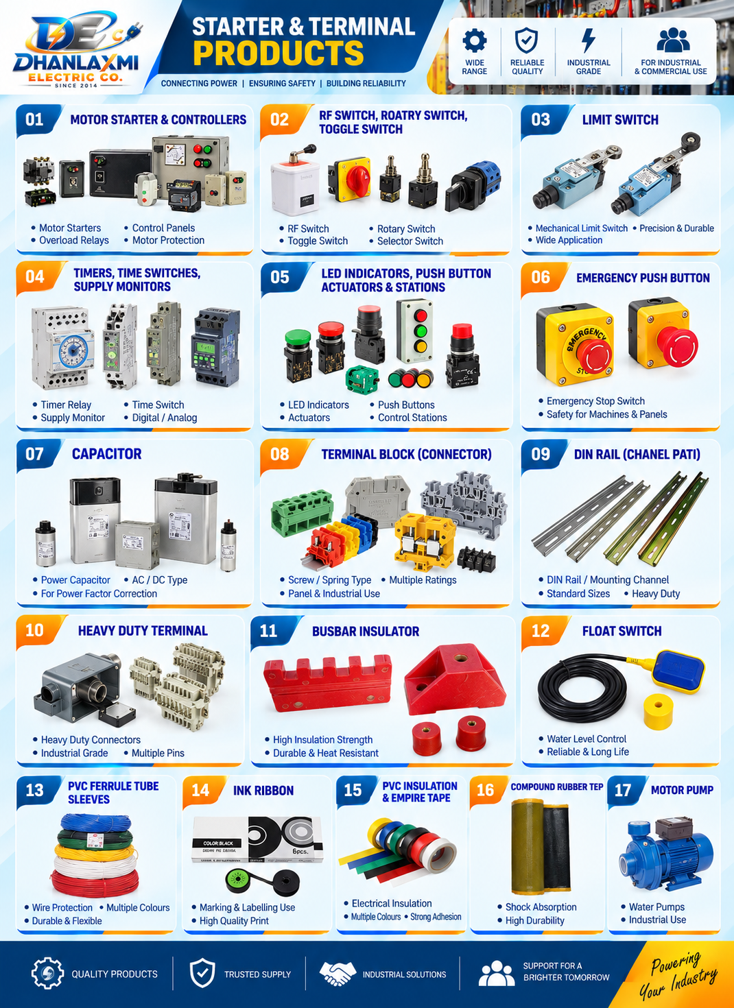 Starter & Terminal All Product Range
